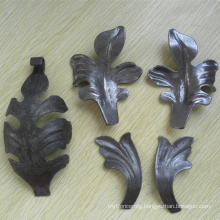 Stamped Iron Leaves Stamped Flower Ornaments for Wrought iron Fence  Window Guard Gate Decorative Parts